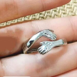 Silver Embrace Ring adjustable